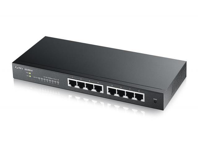 Switch ZYXEL GS1900-8, 8 ports Managed, Gigabit 