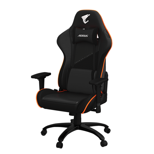 Gigabyte Aorus AGC310 Gaming Chair, Black and Orange 