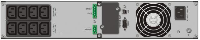 UPS POWERWALKER VFI 1000RT HID LCD, 1000VA, On-Line 