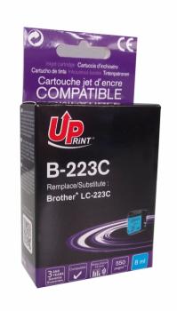 Ink cartridge UPRINT LC223 BROTHER, Cyan