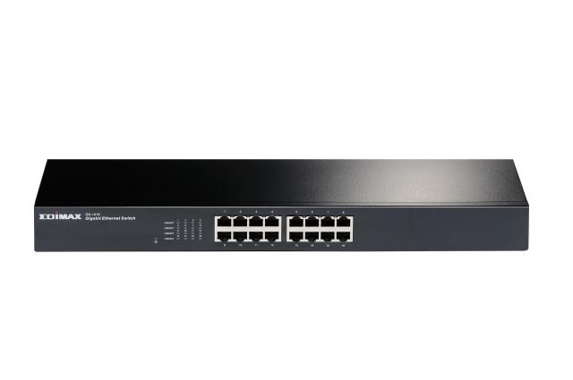 Суич EDIMAX GS-1016, 16 портов, Gigabit, за монтиране в шкаф 