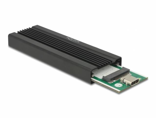 Външно чекмедже Delock, За M.2 NVMe PCIe SSD, USB-C 3.2 Gen 2, 10 Gbps 