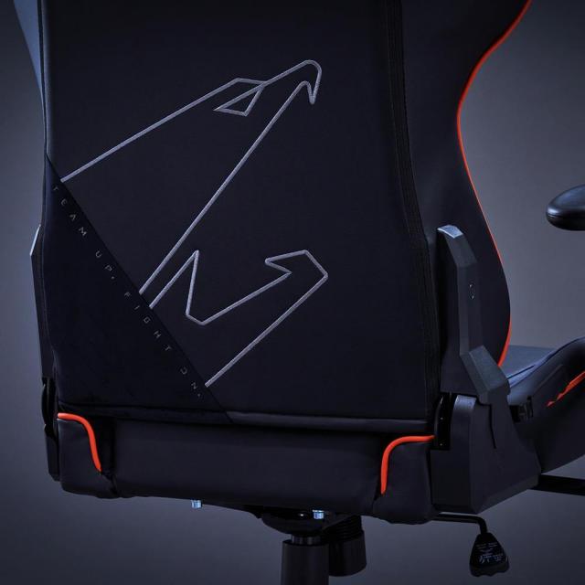 Gigabyte Aorus AGC310 Gaming Chair, Black and Orange 