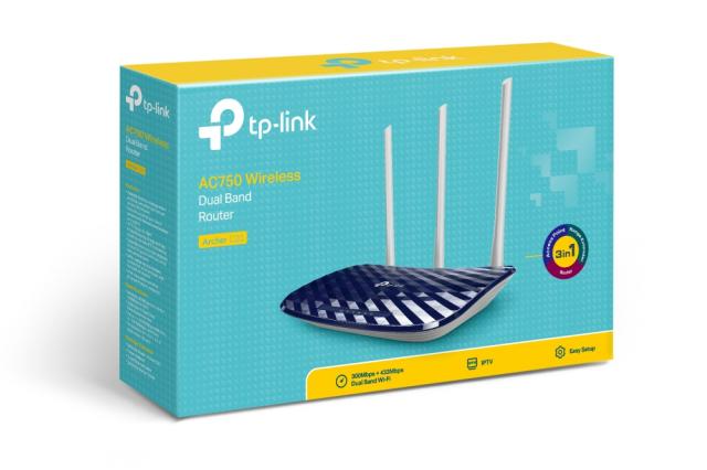 Wireless Router TP-Link Archer C20 AC750 