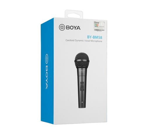 BOYA Cardioid Dynamic Vocal Microphone BY-BM58 