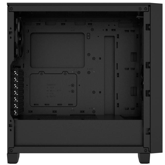 Case Corsair 3000D Airflow Mid Tower, Tempered Glass, Black 