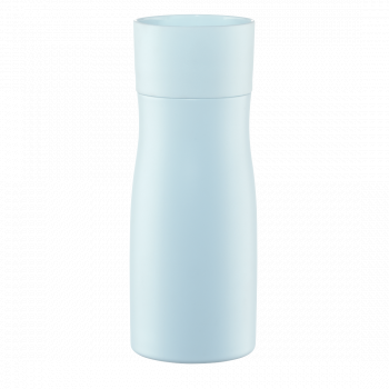 Xavax Thermal Mug, 400 ml, Insulated Mug To Go with Drinks Opening, pastel blue