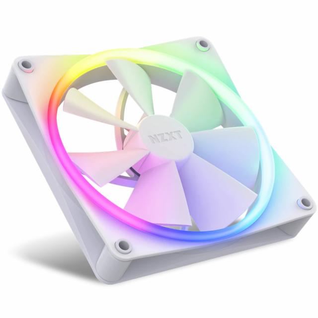 Комплект вентилатори NZXT F140 RGB White 2 броя и NZXT RGB контролер 