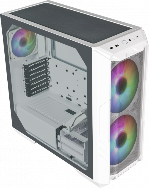 Кутия Cooler Master HAF 500 - Бяла 