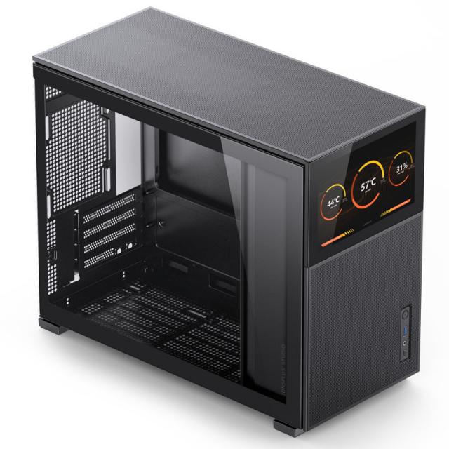 Кутия Jonsbo D31 Mesh Screen TG, mATX, Черен 