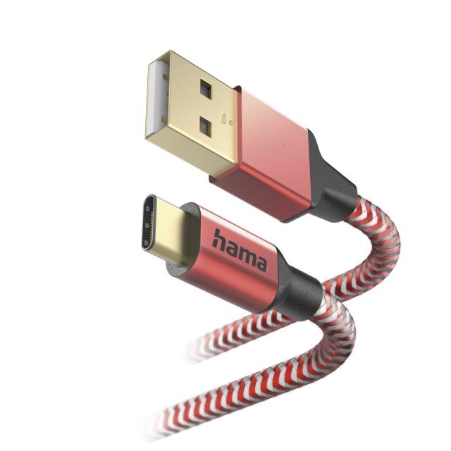 Кабел за зареждане "Reflective" USB-A - USB-C, 201559 