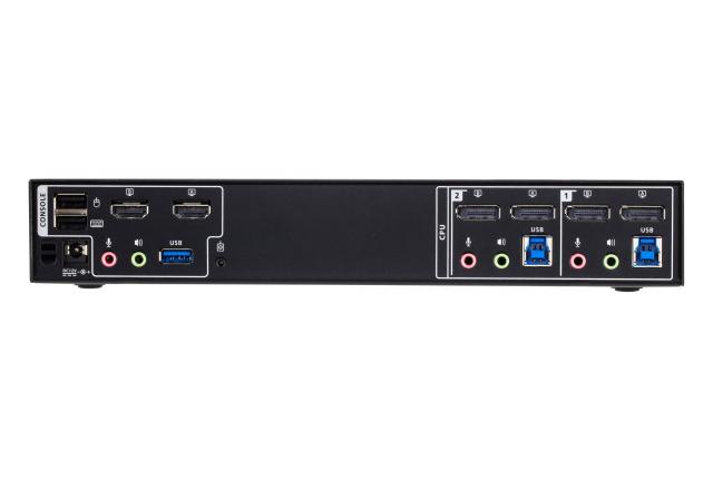 KVM превключвател, ATEN CM1942, 2-портов, USB, HDMI, DisplayPort, Mini-Matrix Boundless 