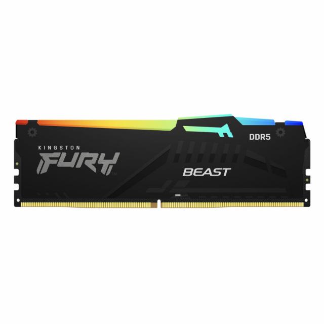 Memory Kingston FURY Beast Black RGB 64GB(2x32GB) DDR5 6000MHz  