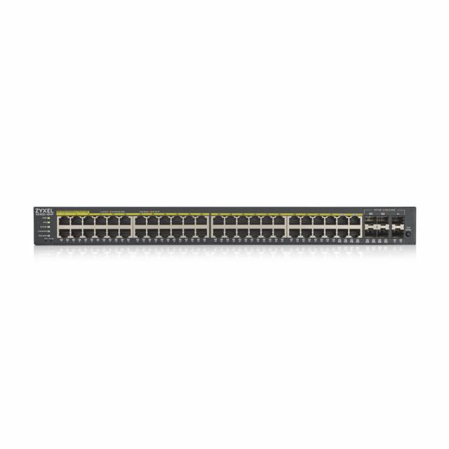 Switch ZYXEL GS1920-48HP, 44x GbE ports, 4x Combo ports SFP/RJ-45, managed, Rack-Mount 