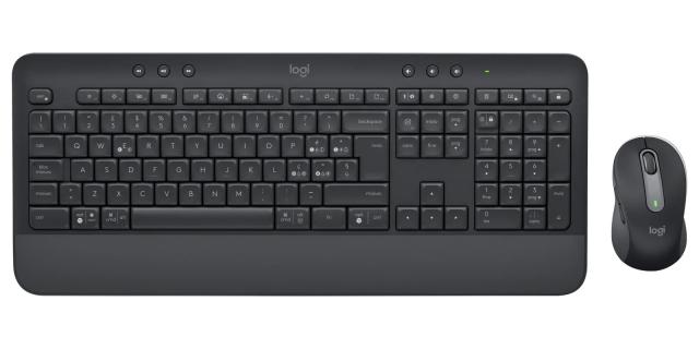 Kомплект безжични клавиатура с мишка Logitech MK650, Черен 