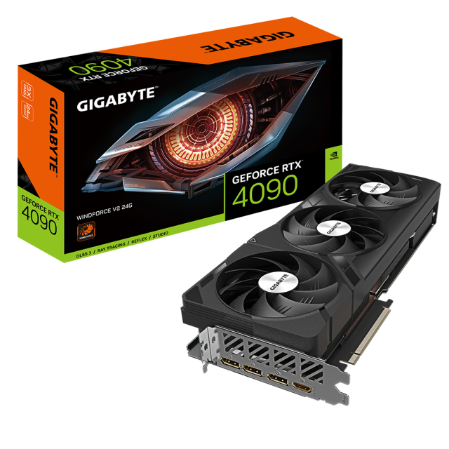 Graphic card GIGABYTE RTX 4090 WINDFORCE V2 24GB GDDR6X 