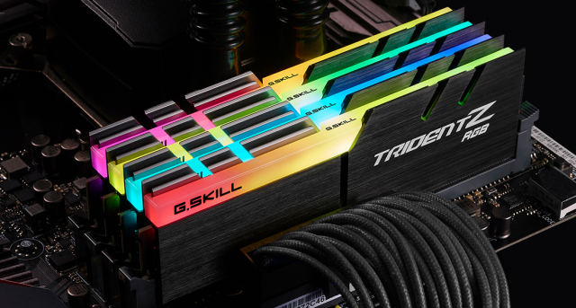 Памет G.SKILL Trident Z RGB 64GB(4x16GB) DDR4 3600MHz F4-3600C17Q-64GTZR 