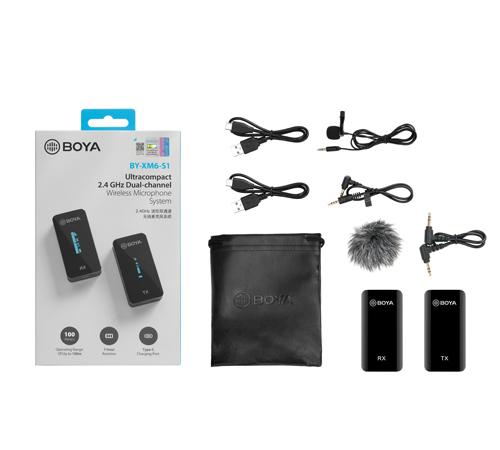 BOYA 2.4GHz Ultra-compact Wireless Microphone System BY-XM6-S1 