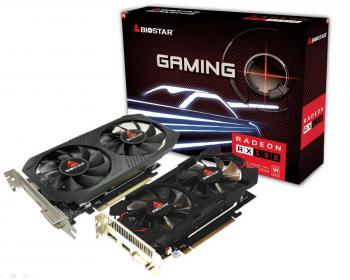 Graphic card BIOSTAR Radeon RX560, 4GB, GDDR5, 128 bit, DVI-I, HDMI, DisplayPort