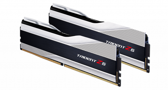 Памет G.SKILL Trident Z5 Silver 32GB(2x16GB) DDR5 6000MHz F5-6000J4040F16GX2-TZ5S 