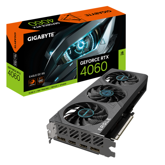 Graphic card GIGABYTE RTX 4060 EAGLE OC 8GB GDDR6 