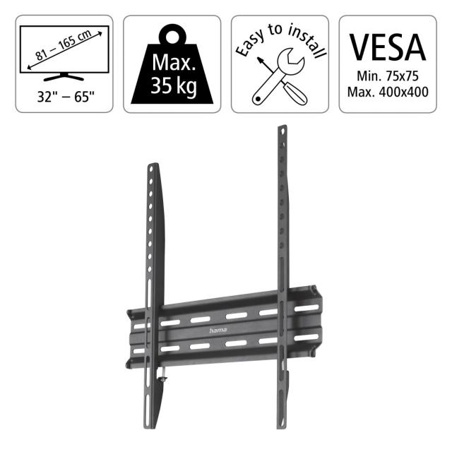 Hama TV Wall Bracket, 65", 220809 