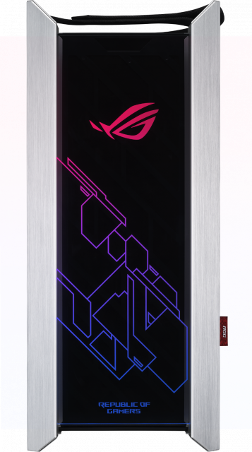 Кутия ASUS ROG Strix Helios White Edition, ATX/EATX, Mid Tower, Aura Sync RGB 