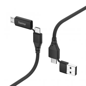 Hama 4-in-1 Multi Charging Cable, 1.5 m, 201537