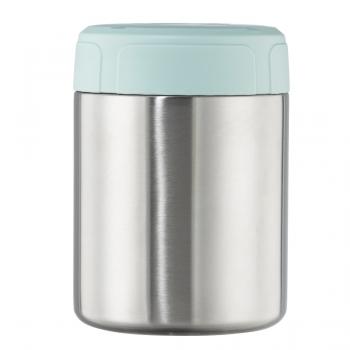 Xavax Stainless Steel Thermal Mug, 500 ml, Leak-proof Soup Mug, pastel blue