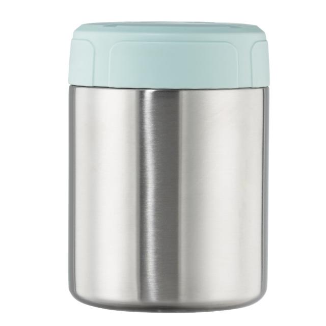 Xavax Stainless Steel Thermal Mug, 500 ml, Leak-proof Soup Mug, pastel blue 