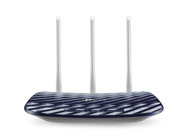 Безжичен рутер TP-Link Archer C20 AC750, 2.4/5 GHz, 300 - 433 Mbps, 10/100 