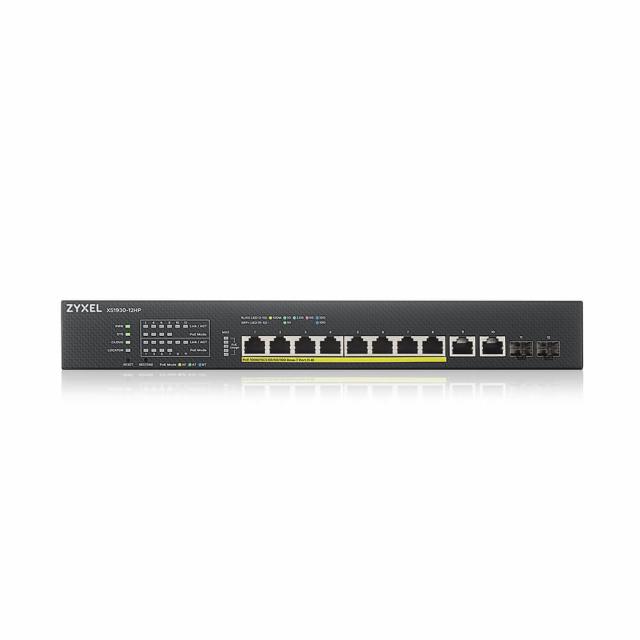 ZyXEL XS1930-12HP, 10-port 10GbE + 2xSFP port Smart Managed Switch PoE 