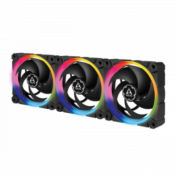 Fan ARCTIC BioniX P120 A-RGB Black 120mm 3 Fan Pack - Controller included