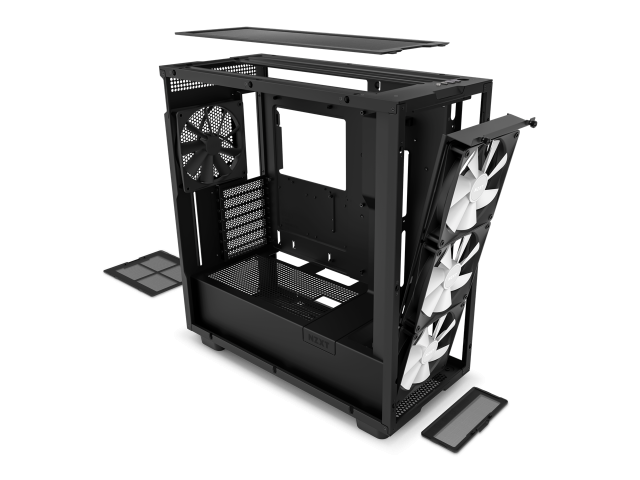 Кутия NZXT H7 Elite 2023 Matte Black Mid-Tower 