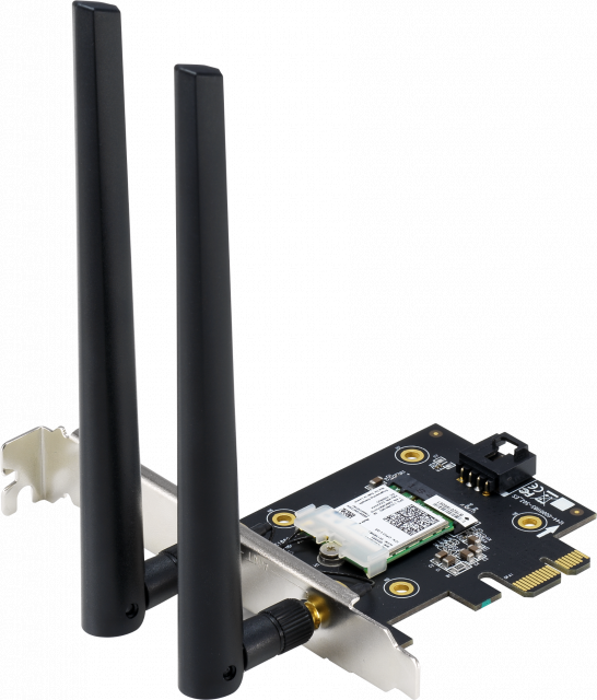 Адаптер ASUS PCE-AX3000, AX3000 Dual Band PCI-E, WiFi 6 (802.11ax) 