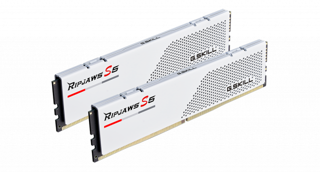 Памет G.SKILL Ripjaws S5 White, 32GB(2x16GB), DDR5, 5200MHz, F5-5200J3636C16GX2-RS5W 