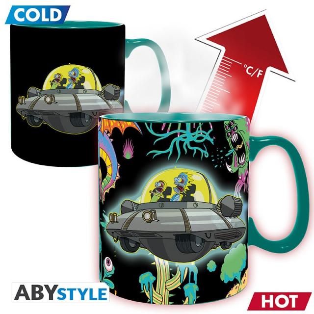 Чаша ABYSTYLE RICK AND MORTY Heat Change Mug Spaceship 