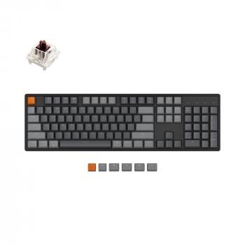 Геймърска механична клавиатура Keychron K10 Hot-Swappable Full-Size Gateron Brown Switch RGB LED Aluminium Frame