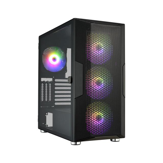 Case FSP CUT592 Black ARGB TG, E-ATX Full - Tower 