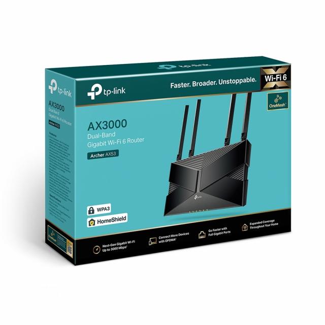 Wireless Router TP-Link Archer AX53 AX3000 Wi-Fi 6 