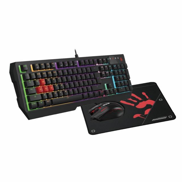 A4Tech B1700 Bloody USB Gaming Esports Keyboard, Pad And Mouse Combo 