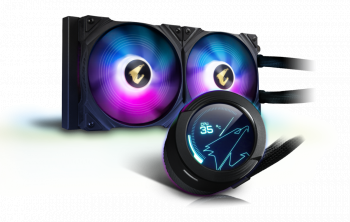 CPU Cooler Gigabyte AORUS WATERFORCE X 280, LCD Display, RGB Fusion