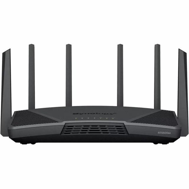 Безжичен рутер Synology RT6600AX, 6600Mbps, 2.4GHz - 600Mbps/ 5GHz - 4800Mbps/ 5GHz - 1200Mbps 