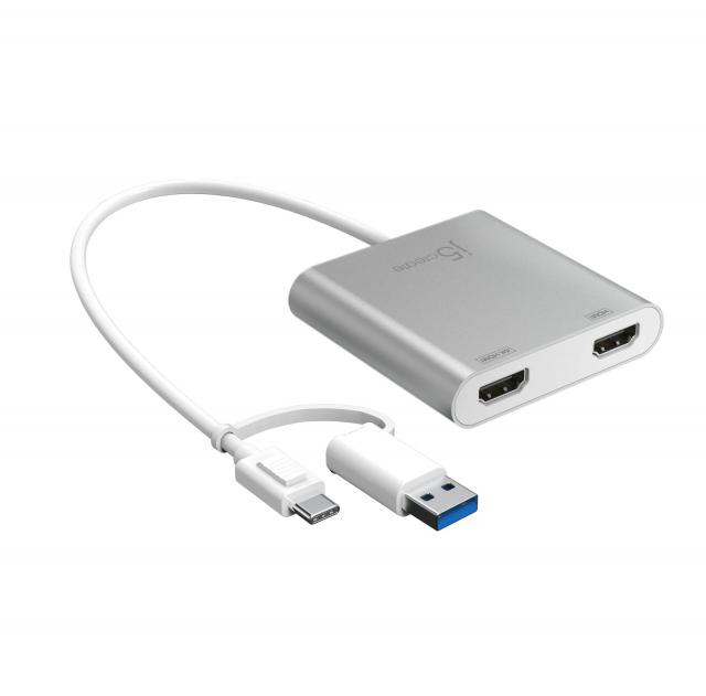 j5create USB-C to Dual HDMI Multi-Monitor Adapter 