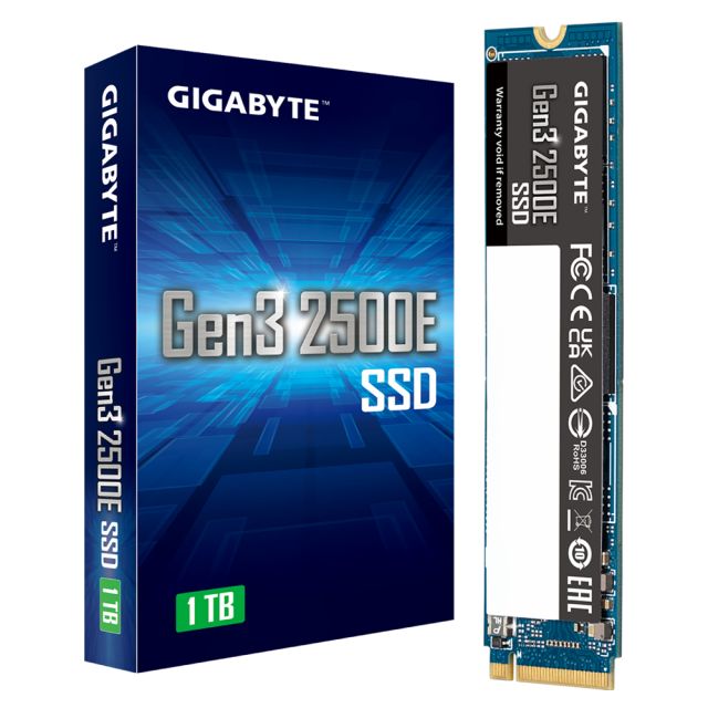 SSD Gigabyte Gen3 2500E, 1TB, NVMe, M.2 