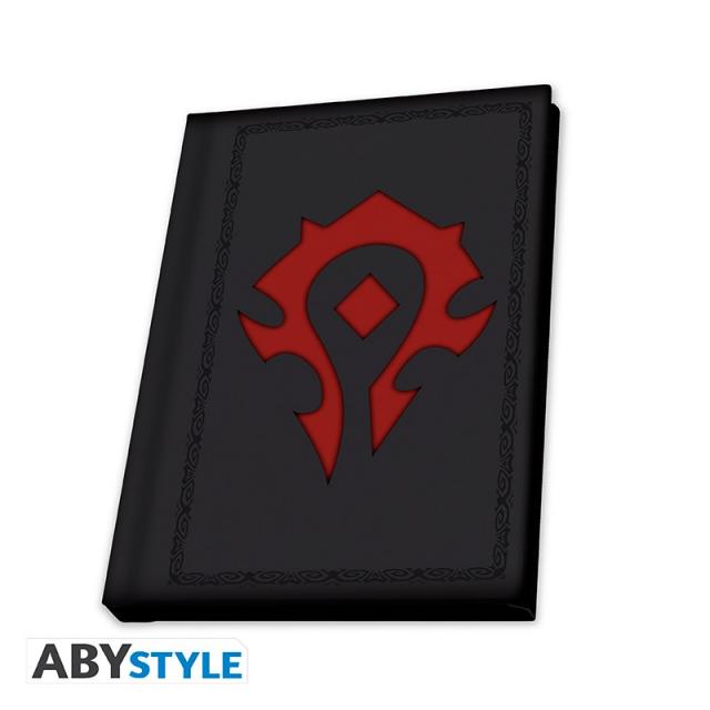 ABYSTYLE WORLD OF WARCRAFT XXL glass + Keychain + Pocket Notebook Horde 