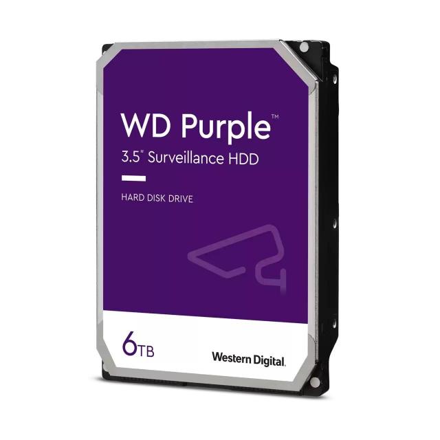 Хард диск WD Purple, 6TB, 256MB, SATA 3, WD64PURZ  