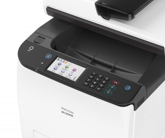 Ricoh M C251FW Color Laser Multifunction Printer, WiFi, A4, SPDF, 25 ppm 