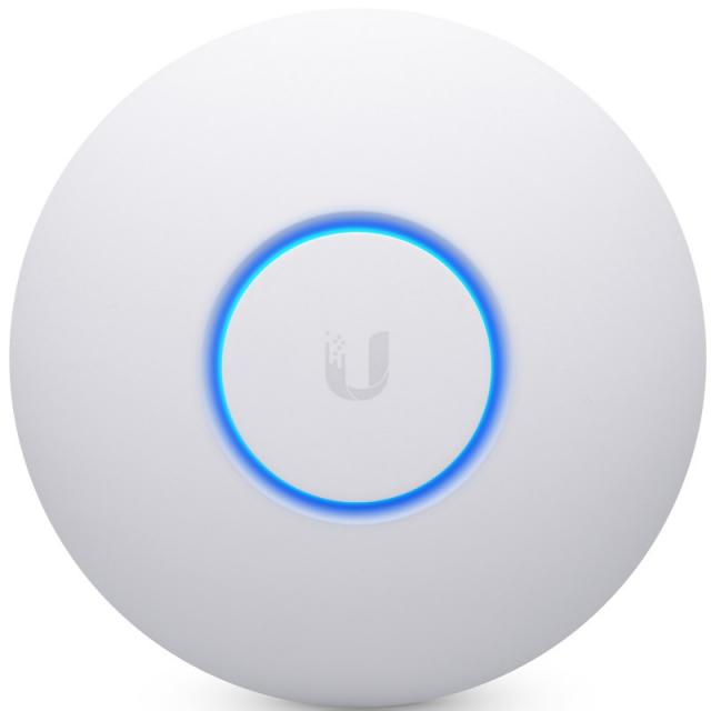 Access Point Ubiquiti UniFi nanoHD, 2.4/5 GHz, 300 - 1733Mbps, 4x4MIMO, PoE, Бял 