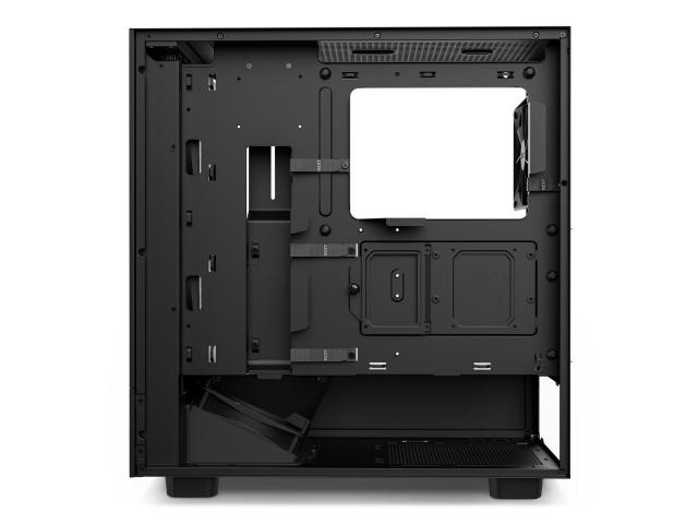 Кутия NZXT H5 Flow Matte Black, Mid-Tower 